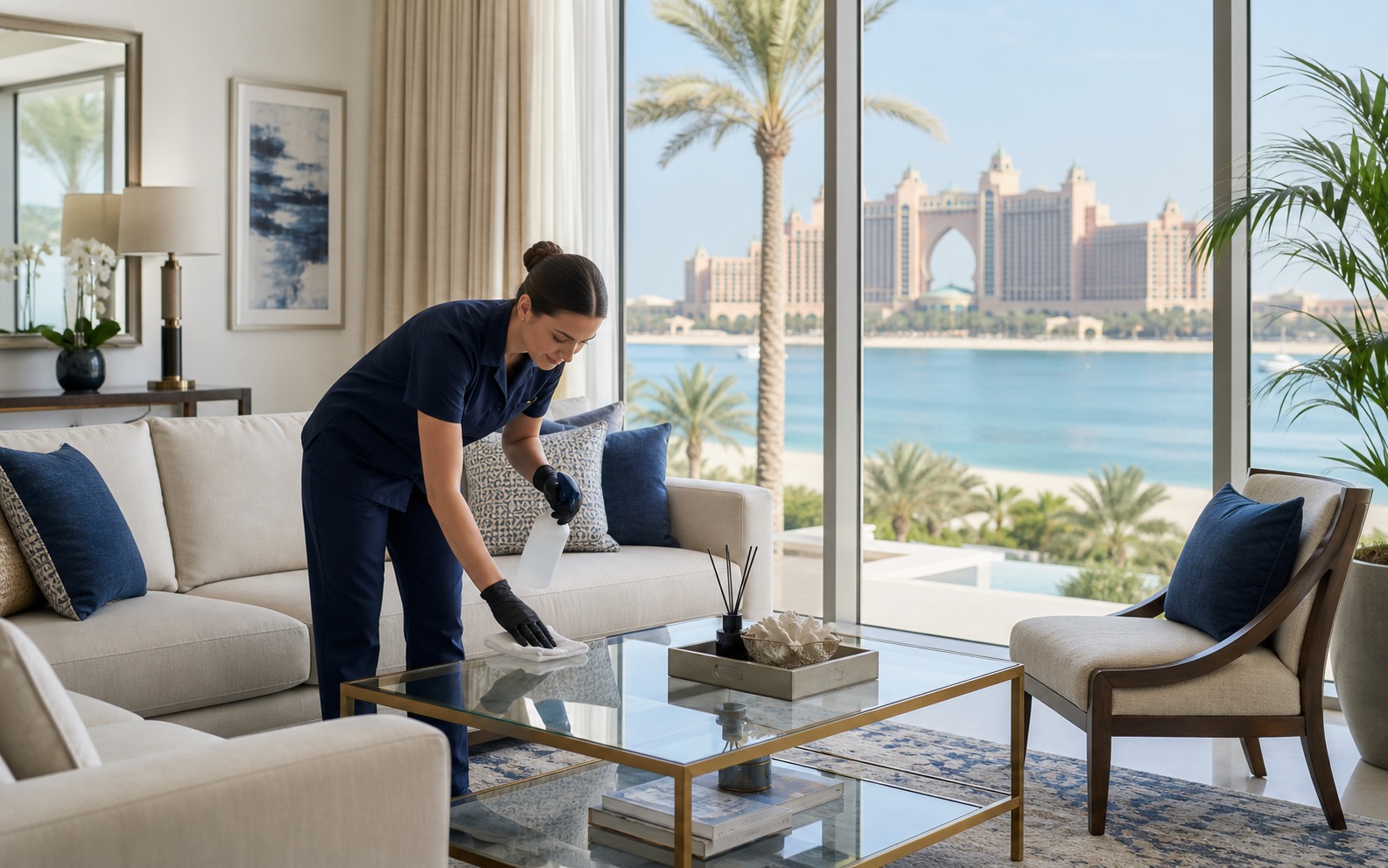 Cleaning services for Palm Jumeirah luxury home