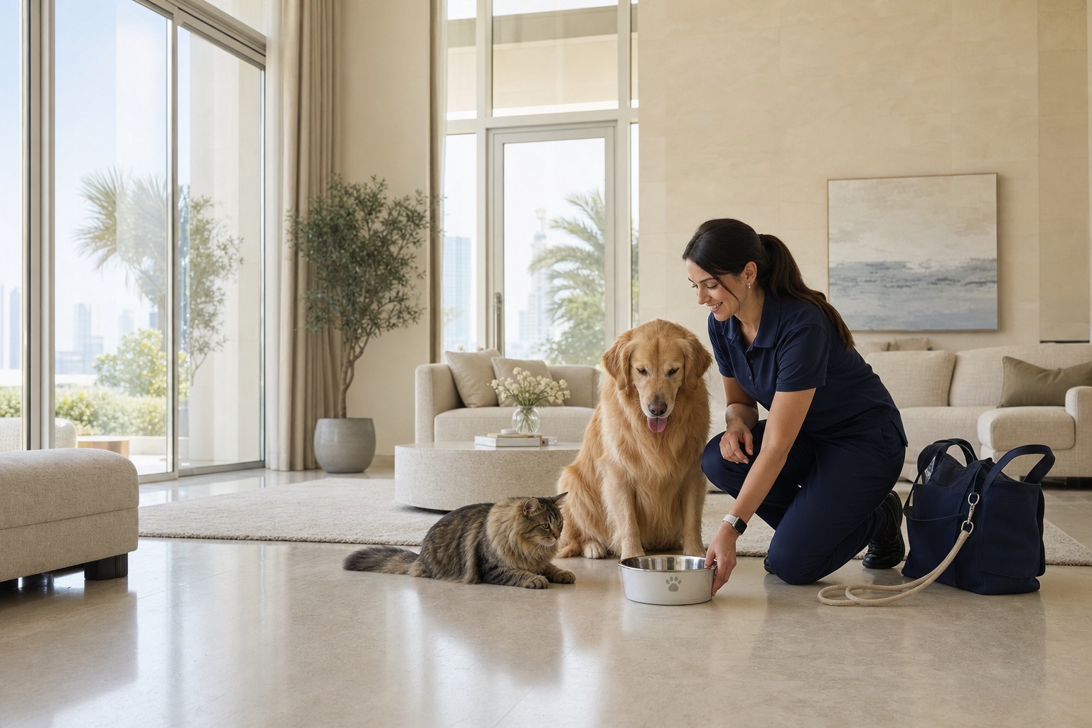 Pet sitting Dubai Pet sitting service in a Dubai home