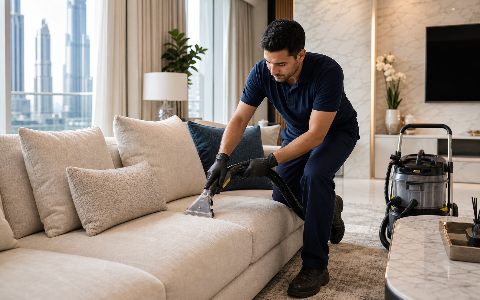 Professional sofa cleaning add-on