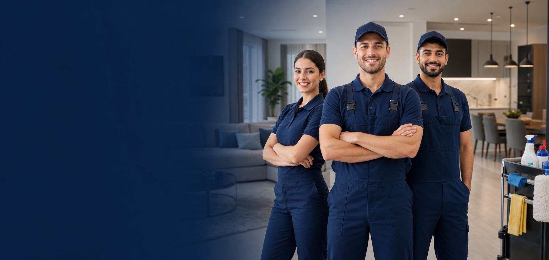 My Cleaner team standing in a home