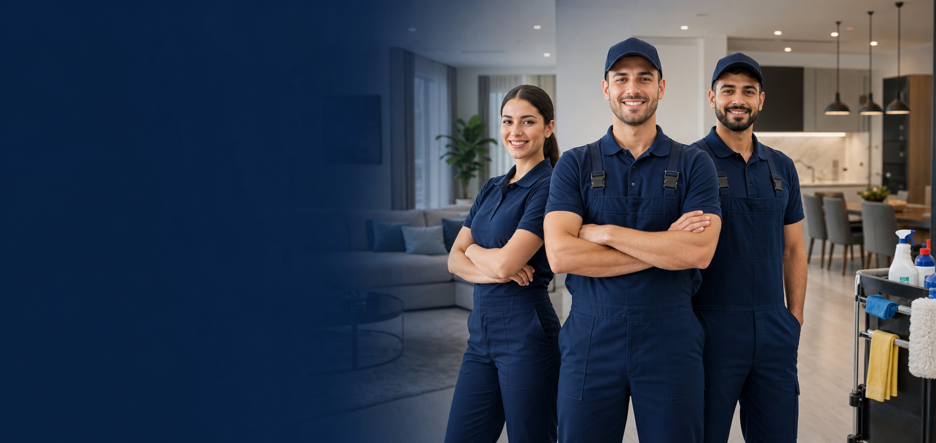 My Cleaner team standing in a home